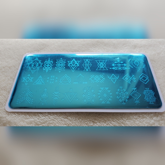 NEW Geometric Pattern Stamping Plate Big Bang Beauty XL-055 - Picture 5 of 11